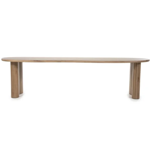 Organische Eettafel Josh 300 x 110 cm - kleur Bruin - Afbeelding 2