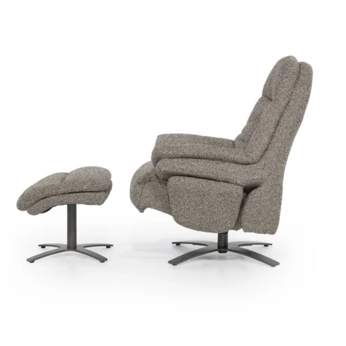 Verstelbare Fauteuil Caleb Met voetenbank -  Taupe - Afbeelding 4