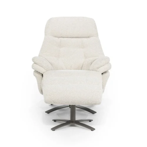 Verstelbare Fauteuil Caleb Met voetenbank -  Beige - Afbeelding 2