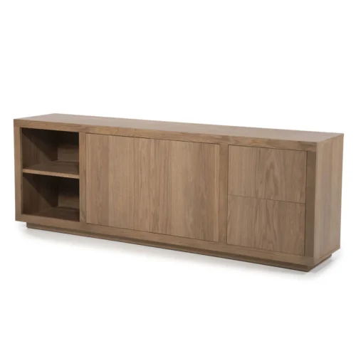 Dressoir Helsinki Eikenhout 200 cm - Lichtbruin - Afbeelding 6