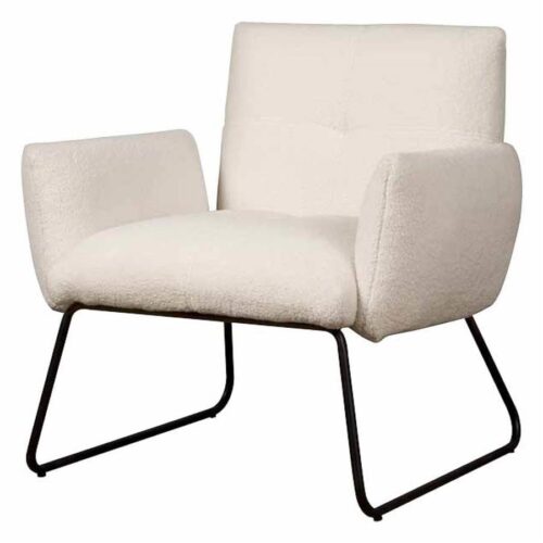 Fauteuil Dante Teddy - Wit - Afbeelding 2