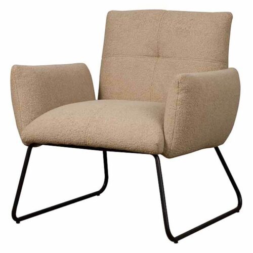 Fauteuil Dante Teddy - Licht bruin