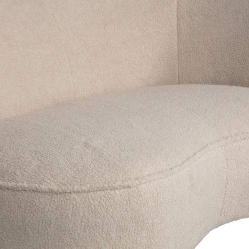 Lounge Fauteuil Sara Teddy - Off White (rechts) - Afbeelding 7