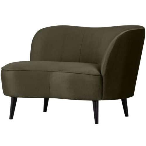 Lounge Fauteuil Sara - Warm Groen (rechts)