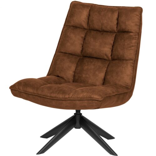 Draaifauteuil Jouke PU Leder - Cognac