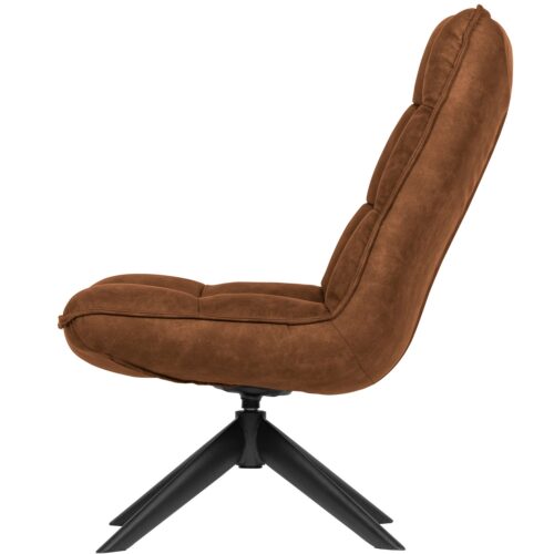 Draaifauteuil Jouke PU Leder - Cognac - Afbeelding 4