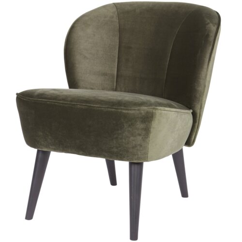 Fauteuil Sara Velvet - Warm Groen