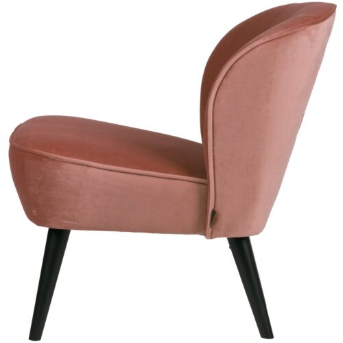 Fauteuil Sara Velvet - Oud Roze - Afbeelding 5