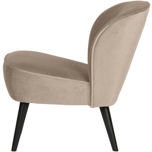 Fauteuil Sara Velvet - Khaki - Afbeelding 3