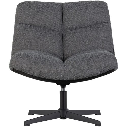 Draaifauteuil Vinny Bouclé - Antraciet - Afbeelding 3