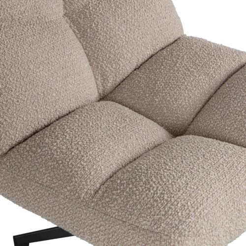 Draaifauteuil Vinny Bouclé - Zand - Afbeelding 8