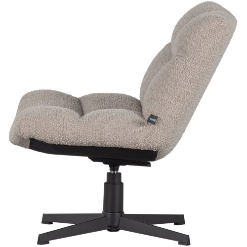 Draaifauteuil Vinny Bouclé - Zand - Afbeelding 5