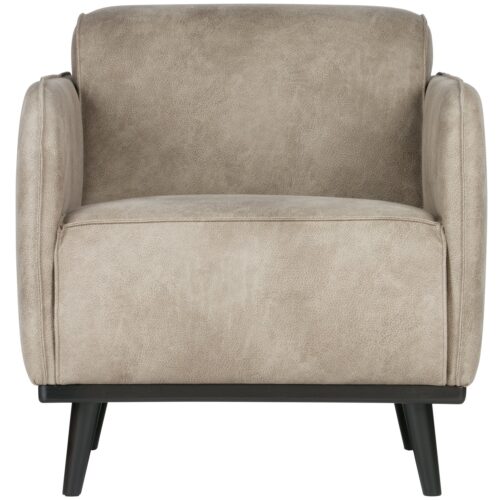 Fauteuil Statement met armleuning Lederlook  - Elephant Skin