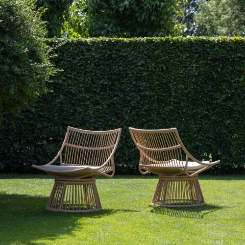 ALATNA TUINSTOEL WICKER NATUREL - Afbeelding 2